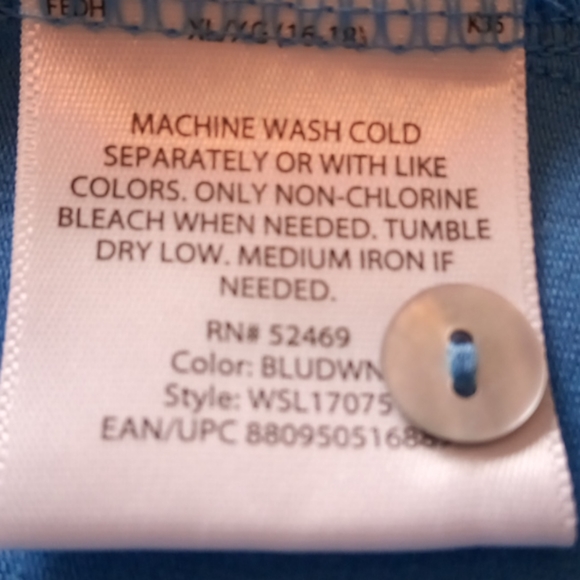 Long sleeve blue shirt - Picture 9 of 10